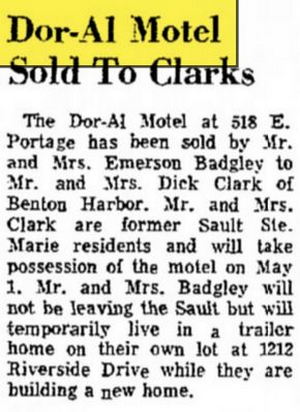 Doral Motel (Dor-Al Motel) - April 1972 Article (newer photo)